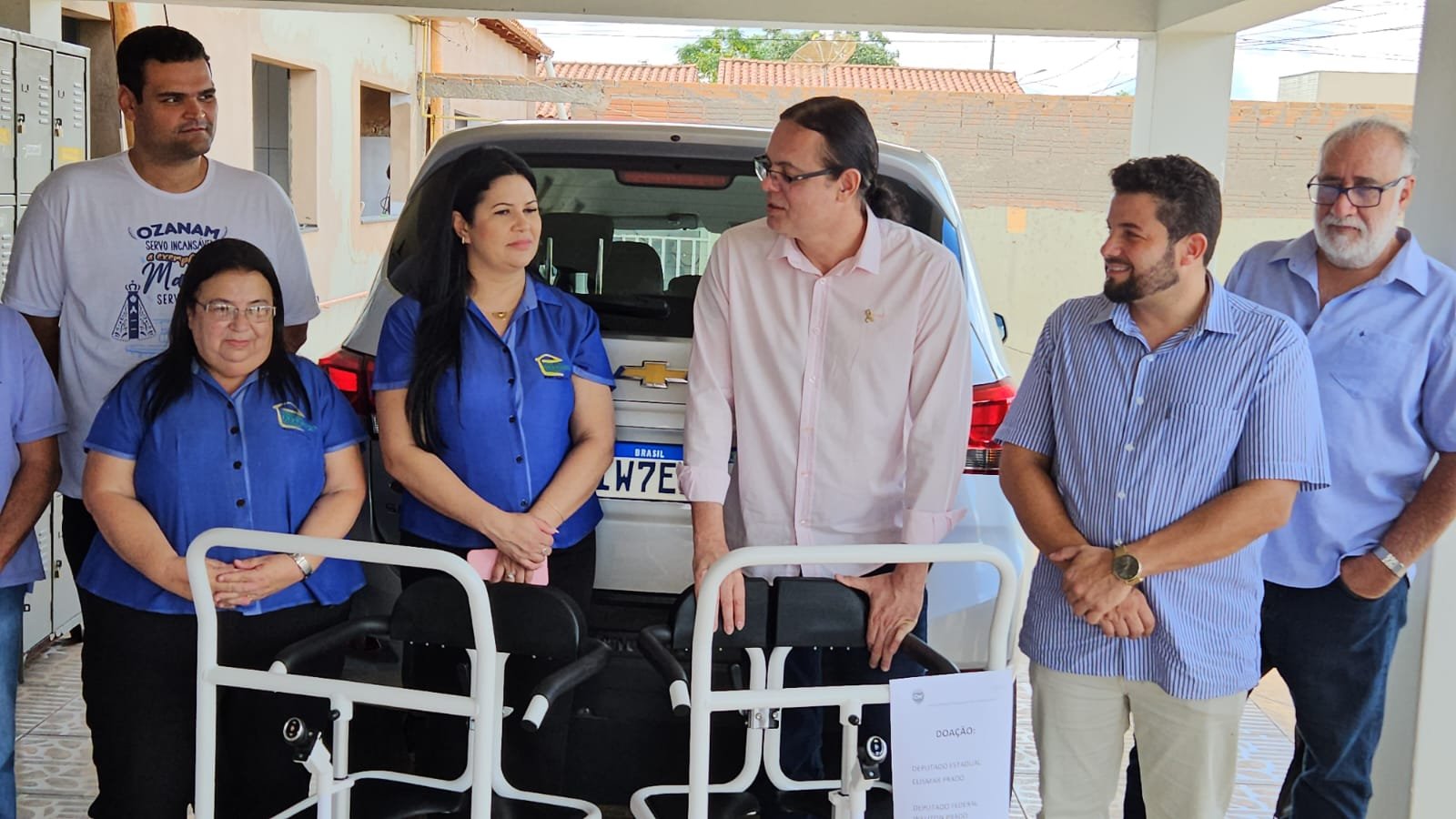 A Casa de Repouso da SSVP recebeu a visita do Deputado Estadual Elismar Prado